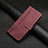 Handytasche Stand Schutzhülle Flip Leder Hülle H01X für Samsung Galaxy A73 5G Rot