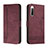 Handytasche Stand Schutzhülle Flip Leder Hülle H01X für Sony Xperia 10 II Rot