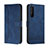 Handytasche Stand Schutzhülle Flip Leder Hülle H01X für Sony Xperia 5 III SO-53B Blau