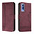 Handytasche Stand Schutzhülle Flip Leder Hülle H01X für Vivo iQOO U1 Rot