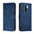 Handytasche Stand Schutzhülle Flip Leder Hülle H01X für Xiaomi Poco M2 Blau