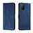 Handytasche Stand Schutzhülle Flip Leder Hülle H01X für Xiaomi Poco M3 Blau