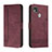 Handytasche Stand Schutzhülle Flip Leder Hülle H01X für Xiaomi Redmi 9 India Rot