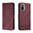 Handytasche Stand Schutzhülle Flip Leder Hülle H01X für Xiaomi Redmi Note 10 4G Rot