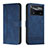 Handytasche Stand Schutzhülle Flip Leder Hülle H01X für Xiaomi Redmi Note 11E Pro 5G Blau