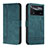 Handytasche Stand Schutzhülle Flip Leder Hülle H01X für Xiaomi Redmi Note 11E Pro 5G Grün