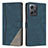 Handytasche Stand Schutzhülle Flip Leder Hülle H01X für Xiaomi Redmi Note 12 4G Blau