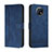 Handytasche Stand Schutzhülle Flip Leder Hülle H01X für Xiaomi Redmi Note 9 5G Blau