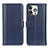 Handytasche Stand Schutzhülle Flip Leder Hülle H02 für Apple iPhone 14 Pro Blau