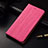 Handytasche Stand Schutzhülle Flip Leder Hülle H02 für Apple iPhone 15 Pink