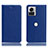 Handytasche Stand Schutzhülle Flip Leder Hülle H02P für Motorola Moto Edge X30 Pro 5G Blau
