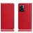 Handytasche Stand Schutzhülle Flip Leder Hülle H02P für Oppo A56S 5G Rot