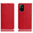 Handytasche Stand Schutzhülle Flip Leder Hülle H02P für Oppo F19 Pro+ Plus 5G Rot