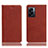 Handytasche Stand Schutzhülle Flip Leder Hülle H02P für Oppo K10 5G India Braun