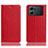 Handytasche Stand Schutzhülle Flip Leder Hülle H02P für Oppo K10 5G Rot