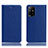 Handytasche Stand Schutzhülle Flip Leder Hülle H02P für Oppo Reno5 Z 5G Blau