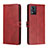 Handytasche Stand Schutzhülle Flip Leder Hülle H02X für Motorola Moto E13 Rot