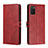 Handytasche Stand Schutzhülle Flip Leder Hülle H02X für Samsung Galaxy A02s Rot