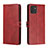 Handytasche Stand Schutzhülle Flip Leder Hülle H02X für Samsung Galaxy A03 Rot