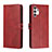 Handytasche Stand Schutzhülle Flip Leder Hülle H02X für Samsung Galaxy A13 4G Rot