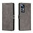 Handytasche Stand Schutzhülle Flip Leder Hülle H02X für Xiaomi Mi 12T 5G Grau
