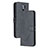 Handytasche Stand Schutzhülle Flip Leder Hülle H02X für Xiaomi Redmi 9 Prime India Schwarz