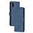 Handytasche Stand Schutzhülle Flip Leder Hülle H02X für Xiaomi Redmi 9A Blau