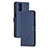 Handytasche Stand Schutzhülle Flip Leder Hülle H02X für Xiaomi Redmi K30S 5G Blau