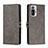 Handytasche Stand Schutzhülle Flip Leder Hülle H02X für Xiaomi Redmi Note 10 Pro 4G Grau