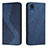 Handytasche Stand Schutzhülle Flip Leder Hülle H03X für Samsung Galaxy A03 Core Blau