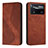 Handytasche Stand Schutzhülle Flip Leder Hülle H03X für Xiaomi Poco X4 Pro 5G Braun