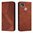 Handytasche Stand Schutzhülle Flip Leder Hülle H03X für Xiaomi Redmi 9 India Braun