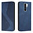 Handytasche Stand Schutzhülle Flip Leder Hülle H03X für Xiaomi Redmi 9 Prime India Blau