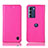Handytasche Stand Schutzhülle Flip Leder Hülle H04P für Motorola Moto Edge S30 5G Pink