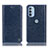 Handytasche Stand Schutzhülle Flip Leder Hülle H04P für Motorola Moto G41 Blau