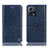 Handytasche Stand Schutzhülle Flip Leder Hülle H04P für Motorola Moto S30 Pro 5G Blau