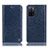 Handytasche Stand Schutzhülle Flip Leder Hülle H04P für Oppo A55S 5G Blau