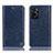 Handytasche Stand Schutzhülle Flip Leder Hülle H04P für Oppo A76 Blau