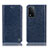 Handytasche Stand Schutzhülle Flip Leder Hülle H04P für Oppo A93s 5G Blau