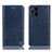 Handytasche Stand Schutzhülle Flip Leder Hülle H04P für Oppo Find X3 5G Blau