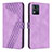 Handytasche Stand Schutzhülle Flip Leder Hülle H04X für Motorola Moto E13 Violett