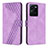 Handytasche Stand Schutzhülle Flip Leder Hülle H04X für Vivo Y35 4G Violett