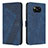 Handytasche Stand Schutzhülle Flip Leder Hülle H04X für Xiaomi Poco X3 Blau