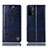 Handytasche Stand Schutzhülle Flip Leder Hülle H05P für Oppo A54 5G Blau