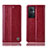 Handytasche Stand Schutzhülle Flip Leder Hülle H05P für Oppo F21 Pro 5G Rot