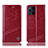 Handytasche Stand Schutzhülle Flip Leder Hülle H05P für Oppo Find X3 5G Rot