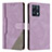 Handytasche Stand Schutzhülle Flip Leder Hülle H05X für Realme 9 4G Violett