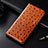 Handytasche Stand Schutzhülle Flip Leder Hülle H06 für Apple iPhone 13 Mini Orange