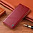 Handytasche Stand Schutzhülle Flip Leder Hülle H06P für Motorola Moto G40 Fusion Rot