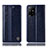 Handytasche Stand Schutzhülle Flip Leder Hülle H06P für Oppo F19 Pro+ Plus 5G Blau